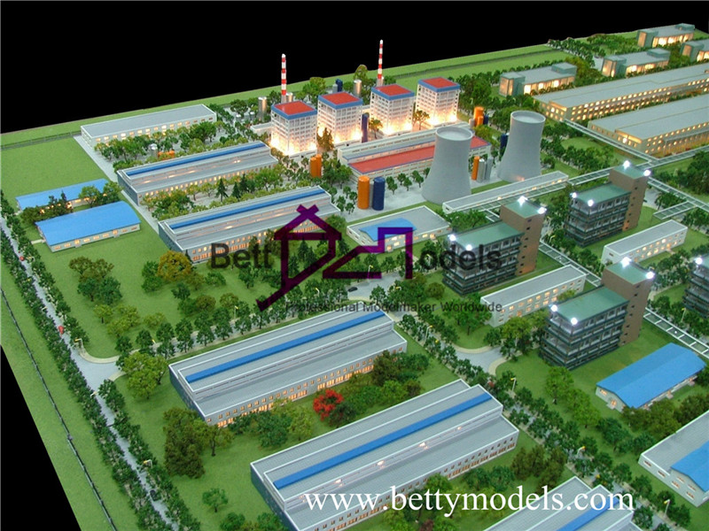 modèles d'usines architecturales d'énergie électrique
