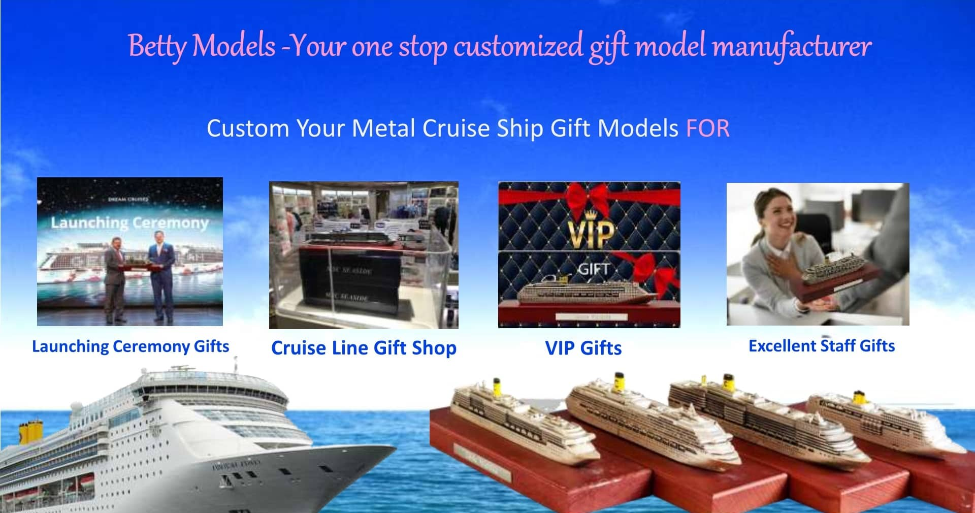 Die cast metal cruise ship models custom 